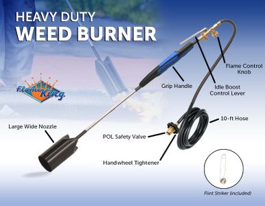 Flame King Propane Torch – 500,000 BTU Heavy-Duty Weed Burner