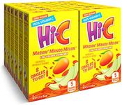 Hi-C Singles to Go Mashin' Mango Melon, Zero Sugar Powdered Drink Mix, Excellent Source of Vitamin C, 8 Packets per Box, 8 Count (Pack of 12)