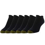 Gold Toe Women's Jersey Liner Socks 6 Pairs Casual, Black, One Size (Pack of 6)
