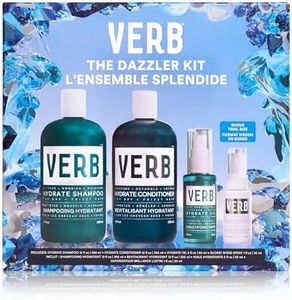 VERB Dazzler Kit: Hydrate Collection Bestsellers for smooth, shiny, hydrated hair, 3 pc + bonus