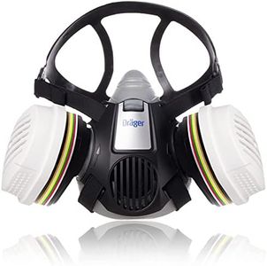 Dräger X-plore® 3300 Chemical Half Mask Respirator Set with 2x ABEK1 Hg RD Particle Filters (Class 3) for Chemical Work, Toxic Gas and Organic Vapours | Size M