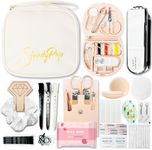 Women's Emergency Kit for Weddings 29 Essential Items for Brides Daily Use All in One Travel Kit Personal Care Survival Set for Team Bride (Queen Beige)