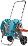Gardena 18502 CleverRoll S Frost-Proof Hose Cart Set, Includes: 65-Feet ½” Flex Hose, Cleaning Nozzle, and Connection Parts, for Convenient Hose Storage and Watering, Made in Germany