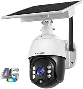BOAVISION Wireless Security Camera Outdoor with Cellular 4G Network Solar Battery, Home Video Surveillance System, PIR Radar Motion Detection, Full-Color Night Vision 2-Way Audio, Pan Tilt, IP65