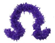 Feather Boa 80 Gram Chandelle Boas 2 Yards, Lavender, Large