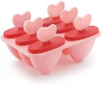 Unequetrend 6 Pack Ice Pop Makers Ice Pop Molds Ice Bar Maker Plastic Popsicle Mold, Kids Ice Cream Tray Holder Lolly Pops, Kitchen Supply