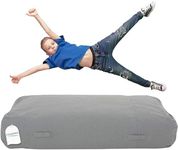 Foamma Crash Pad 15" x 44" x 72", Charcoal - Sensory Crash Pad with Foam Blocks for Kids and Adults, Crash Mat for Kids to Jump, Play or Relax - Bean Bag Bed for Indoor and Outdoor, Large Floor Pillow