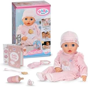BABY born Annabell 43cm, soft doll with functions and sound for children from 3 years, incl. accessories