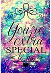 OWN4B DIY 5D Diamond Painting by Numbers Kits, Colorful Quotes Inspirational Word, Full Drill Rhinestones Paint with Diamonds Crystal Diamond Art (You're Extra Special to ME)