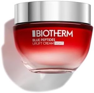 Biotherm, Blue Peptides Uplift Crème de Nuit Anti-Âge, Nourrit & Raffermit, Enrichie en Plancton de Vie & Collagène, Pour Tous les Types de Peau, 50 ml
