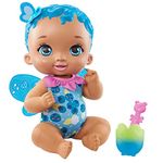 My Garden Baby GYP01​ Berry Hungry Baby Butterfly Doll (30-cm / 12-in), Blueberry-Scented with Color-Change Spoon & Cup, Great Gift for Kids Ages 2Y+, Multicolor