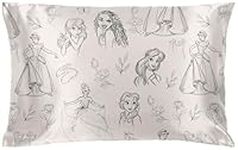 Jay Franco Disney Princess Satin Pillowcase - Standard Size 50x75 Silky Soft Beige Permium Pillow Cover