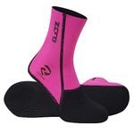 ZCCO 1.5mm Neoprene Diving Socks,Beach Water Socks for Men Women Youth,Swim Socks for Diving,Snorkeling,Surfing,Water Sports(1.5W-R-M)