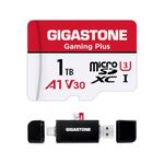 [Gigastone] 1TB Micro SD Card with USB Type C Card Reader, Gaming Plus, MicroSDXC Memory Card for Nintendo-Switch, 4K Video Recording, UHS-I A1 U3 V30 C10, up to 150MB/s, with Adapter