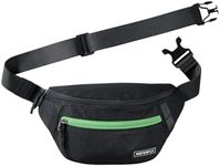 WATERFLY Fanny Pack Crossbody Bag: Waist Packs for Women Men Water Resistant Large Hiking Waist Bags for Hiking Running Travel Walking