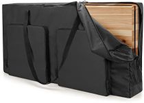 DSLEAF Cornhole Carrying Case Fits 4' x 2' Regulation Size, Heavy-Duty 600D Cornhole Boards Bag with Padded Shoulder Strap and Double Slide Zipper, Only Bag (Patent Design)