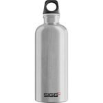 SIGG - Aluminium Water Bottle - Traveller Alu - Climate Neutral Certified - Suitable For Carbonated Beverages - Leakproof - Lightweight - BPA Free - Alu - 0.6 L