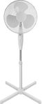 REQUISITE NEEDS - 16" Electric Oscillating Floor Standing Tall Pedestal Air Cooling Fan – Multi-Speed Setting - Great for Home and Office - (White)