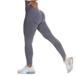 Alexvyan Grey Skinny Fit Yoga Pants Gym wear Leggings Ankle Length Workout Active wear | Stretchable Workout Tights | High Waist Sports Fitness for Girls & Women- Nylon Fiber & Spandix (M)