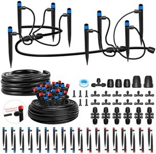 Drip Irrigation Kit for Garden, Raised Bed Watering System 250FT, Quick-Connect Plant Accessories, Drip Line Kit for Greenhouse, DIY Micro Sprinklers Set for Yard Outside,Sistema De Riego Por Goteo