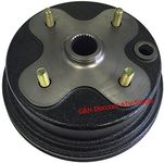 QUALITY FRONT Brake Drum Hub for Yamaha YFM 400 Kodiak & YFM 350 Big Bear (replaces OE 3HN-25111-02-00)