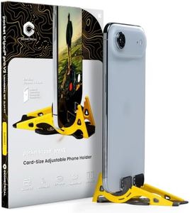 GEOMETRICAL Pocket Tripod PROv2 Universal Kit – Slim Fit Tripod for iPhone & Android, Adjustable Angles – Card-Size, Ultra-Compact Phone Tripod Stand for Photo & Video Creation – Summit Yellow