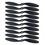 skrnrhrery Propeller 8060 8x6 for RC Airplane Quadcopter Black Soft Propeller Blades Fold Resistant with 3.17 Shaft Diameter XXD Motor 10 Pieces Prop Accessories