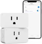 Zwave Plug 800 Series 2 Pack, Zwave Outlet Built-in Repeater Range Extender, Mini Zwave Smart Plug Work with SmartThings, Wink, Alexa, Google Assistant, Z-Wave Hub Required, FCC and ETL Listed, 1875W