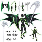 TOGETDREAM Assembled T13 Action Figure, 3D Printed Toys Lucky 13 Action Figure with 6 Weapons & 6 Hands Set Multi-Jointed Movable Dummy 13 Action Figure Present/Decorations/Toys for Game Lovers