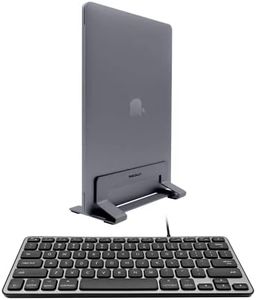 Macally Backlit Compact Keyboard and Vertical Laptop Stand, Everything Your Mac Needs