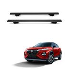 Drivestylish Universal Lockable Roof Rack Cross Bars with Flush Side Rails, Heavy Duty Aluminum Roof Rails Crossbars Rooftop Cargo Carrier Luggage - Black
