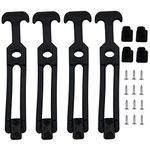 Creatyi 4 PCS Latest Model 8'' Rubber Flexible T-Handle Draw Latches,for Tool Box,Cooler, Golf Cart, Engineering Machine Hood or Farm Machinery (4 PCS 8'')