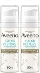 Aveeno Face CALM+RESTORE Re-Hydrating Night Cream, Intensely Nourishes, With Shea Butter & Prebiotic Oat, For Sensitive Skin, Fragrance Free, 50ml (Pack of 2)