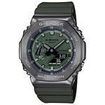 Casio G-Shock GM-2100B-3ADR Dark Grey IP Green Analog-Digital Dial Green Resin Strap Men's Watch Shock and 200M Water Resistant G1160