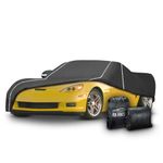 Waterproof Car Cover for Chevrolet Corvette C8 2020-2024 All Weather 6 Layers Full Car Cover with Storage Bag