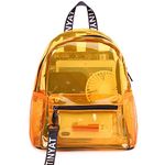 Heavy Duty Transparent Clear Backpack for Women,TINYAT See Through Clear School Bag Stadium Approved for Travel,Sport T9051