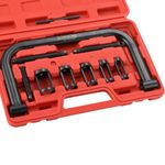 ATPEAM Valve Spring Compressor Tool Kit Set with C Clamp | Collet Pusher Adapters and Valve Lapper for Motorcycle, ATV, Car, Small Engine Vehicle Maintenance