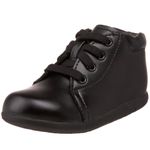 Stride Rite SRTech Elliot Bootie , Black Leather, 3 Infant M