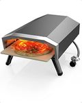RIEDHOFF 12” Gas Pizza Oven, Outdoor Pizza Oven Propane with Foldable Legs, Portable Pizza Oven for Outside, Backyard, Camping, Party Cooking
