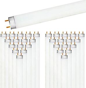 LUXRITE 30-Pack F32T8/841 32W 48 Inch T8 Fluorescent Tube Light Bulb, 4100K Cool White, 2800 Lumens, G13 Medium Bi-Pin Base, LR20732