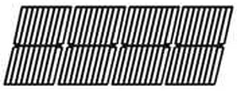 Gloss Cast Iron Cooking Grid Replacement for Gas Grill Models Brinkmann 810-3660-S and Smoke Canyon GR2002401-5C-00, Set of 4