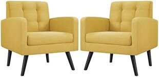 Yaheetech Modern Armchair, Mid-Cent