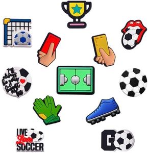 Sports Shoe Charms for Clog Shoes Decoration Soccer Basketball Football Baseball Softball Football Charms for Shoes Puppy Pet Shoe Charm for Kids Adults Sports Favor, PVC Shoe Charm Accessories Decoration Party Favor Holiday Birthday Gift, Polyvinyl Chloride, pvc