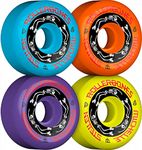 RollerBones ESTRO JEN Bowl Bombers Quad Roller Skate Wheels - Designed in Partnership with Moxi Skates (4 Pack, 57mm, 101A)