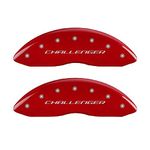 MGP Caliper Covers 12162SCBRRD Caliper Cover with Red Powder Coat Finish, (Set of 4)