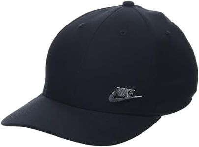 Nike FB5371-010 U NK DF Club Cap S CB MTFUT L Hat Unisex Adult Black/Metallic Silver Tamaño L/XL