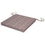 SOFTILLO Patio Chair Cushion with Seat Ties - Indoor and Outdoor Furniture Seating - Water-Resistant Polyester - Kitchen Dining, Lawn & Garden, Coffee Shop Use - 40x40x4cm - Wicker