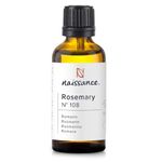 Naissance Rosemary Essential Oil (No. 108) - 50ml - Pure, Natural, Cruelty Free, Vegan, Steam Distilled and Undiluted - Use in Aromatherapy, Massage Blends, Humidifiers & Diffusers