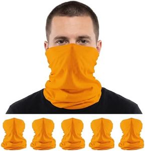 S A Company 5-Pack UV Face Shield | UV 30+ Multipurpose Neck Gaiter Balaclava for Adults