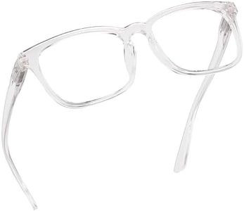 Readerest Blue Light Blocking Reading Glasses (clear, 0 Magnification) Computer Glasses, fashionable for men and women, Anti Glare, Anti Eyestrain, UV protection